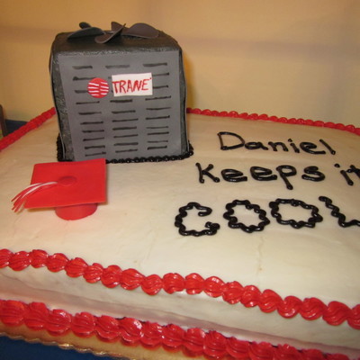 Air Conditioning School Graduation Cake