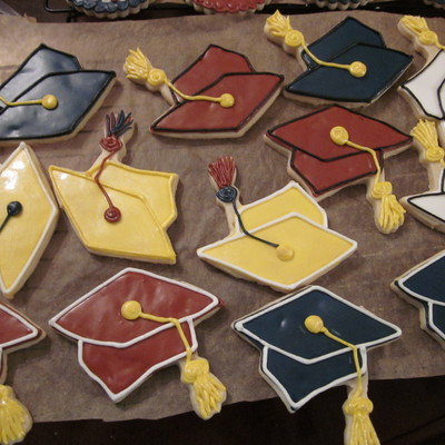 Graduation Cap Cookies