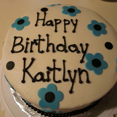 Flowery Birthday Cake