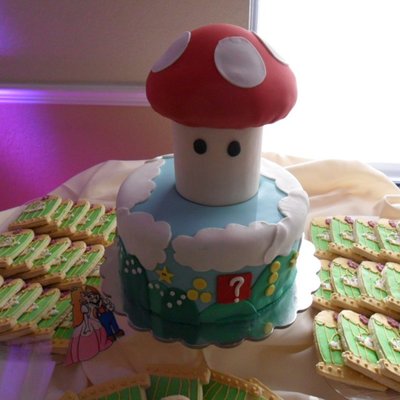 Mario Themed Grooms Cake