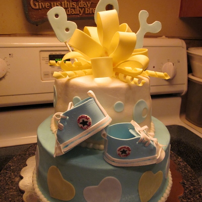 Converse Baby Shoes Cake