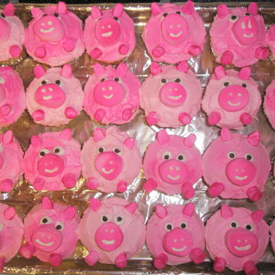 Pig Cupcakes
