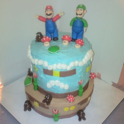Mario Brothers Cake