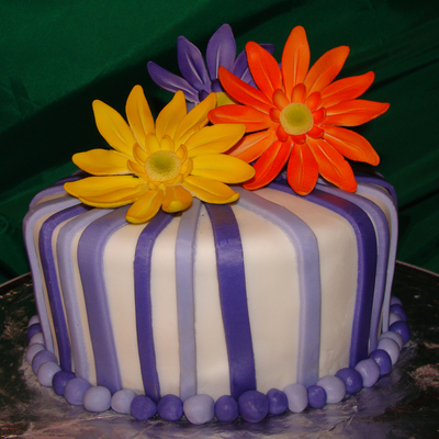 Purple Sunflower Cake