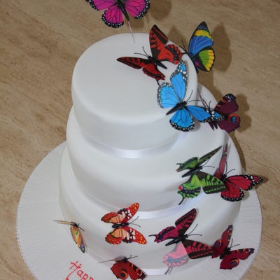 Butterfly 3 Tier Cake
