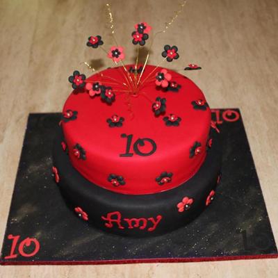 Red And Black 2 Tier