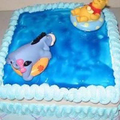 Pooh Baby Shower Cake