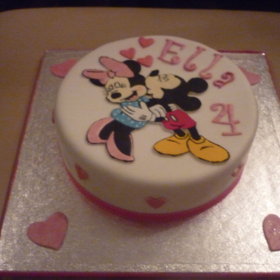 Mickey And Minnie Mouse Cake