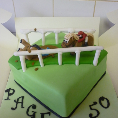 Horse Racing Cake