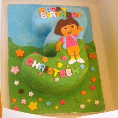 Dora 3Rd Birthday Cake