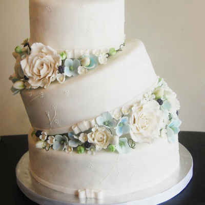 Tilted Wedding Cake