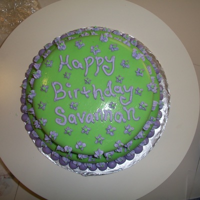 My 1St Fondant Cake