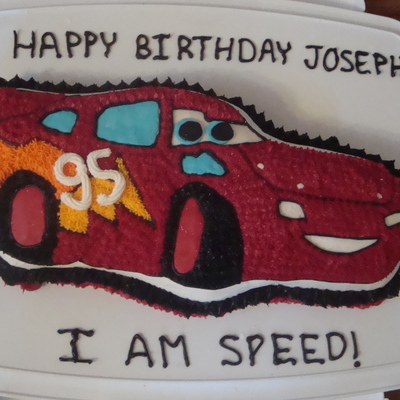 Lightning Mcqueen Cake