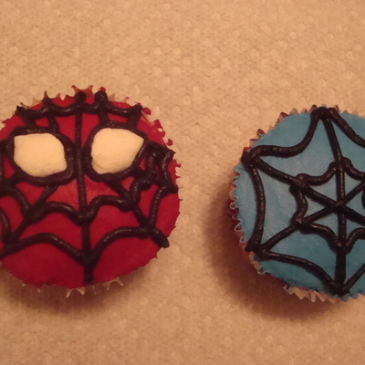 Spiderman Cupcakes