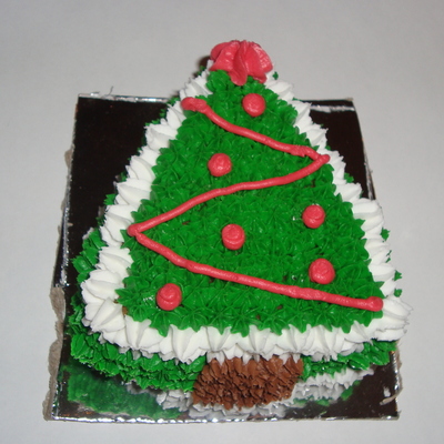 Christmas Tree Mini Cake