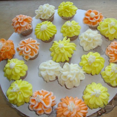 Mini Flower Cupcakes
