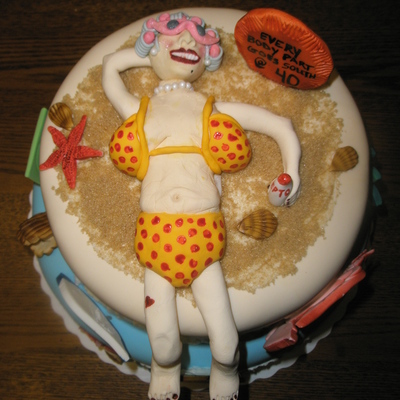 40Th Birthday Cake Old Woman