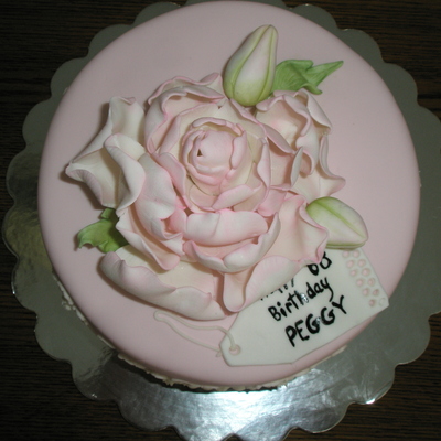 Peony Birthday Cake