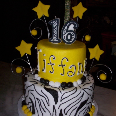 Yellow With Zebra Stripes