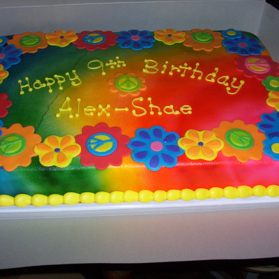 Groovy Peace Cake