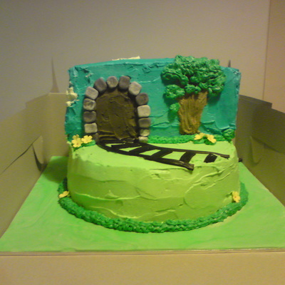 Train Mountain Cake