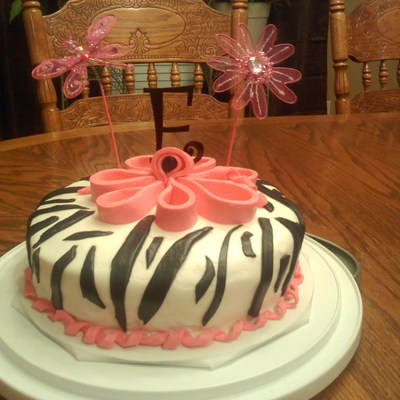 Zebra Print Cake