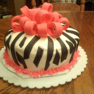 Zebra Print Cake