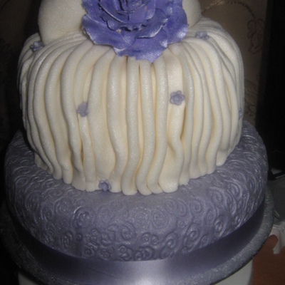 Vertical Pleat Cake