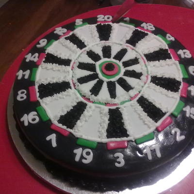 Dart Board Cake