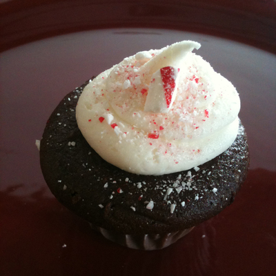 Peppermint Mocha Mini Cupcakes