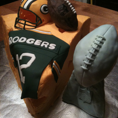 Superbowl Xlv Cake - Green Bay Packers
