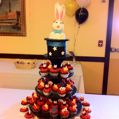 Magic Themed Cupcake Tower