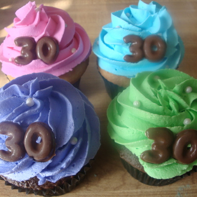30Th Birthday Cupcakes