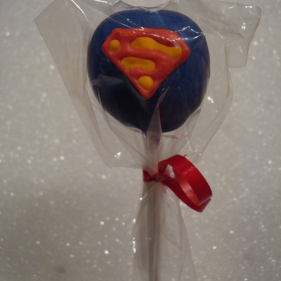 Superman Cake Pops