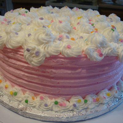 Rosette Birthday Cake