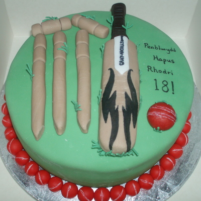 Cricket Birthday Cake