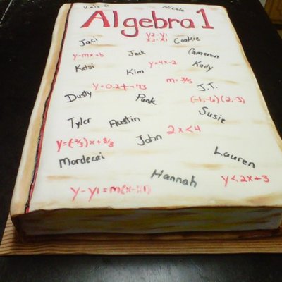 Algebra Class Cake