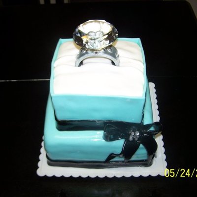 Engagement Ring Cake