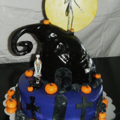Nightmare Before Christmas Cake