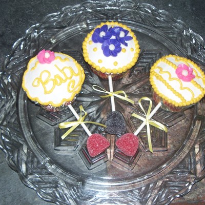 Baby Rattle Cupcakes