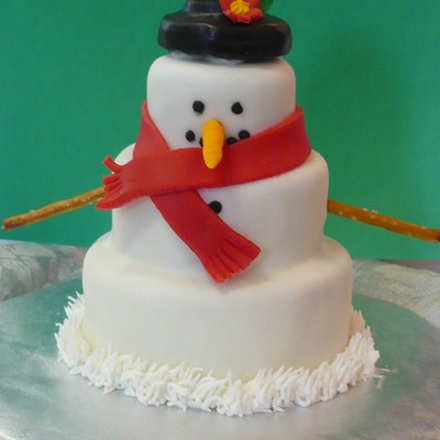 Snowman Cake