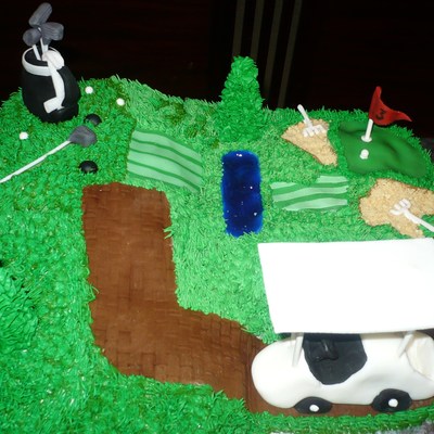 Golf Course Cake