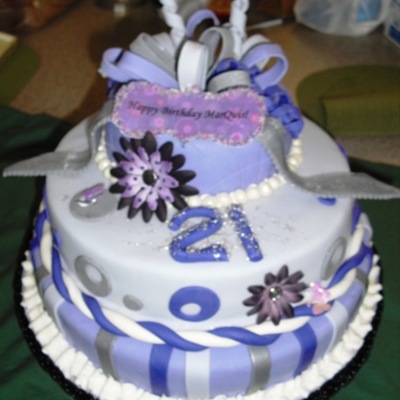 Birthday Cake Purple Theme
