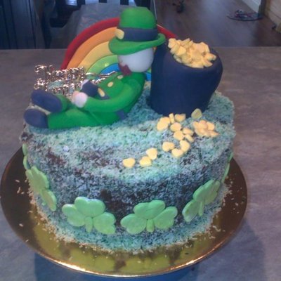 Anniversary On St Patricks Day Cake