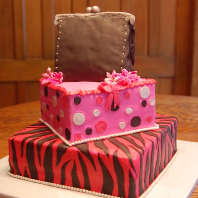 Diva/purse Wedding Shower Cake