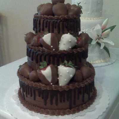 Chocolate Strawberry Groom's Cake