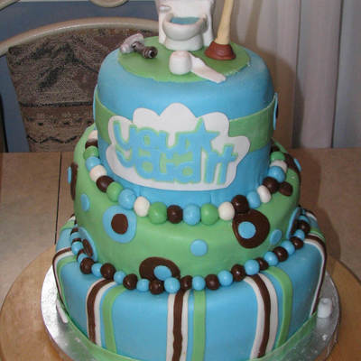 Plumber Graduation Cake