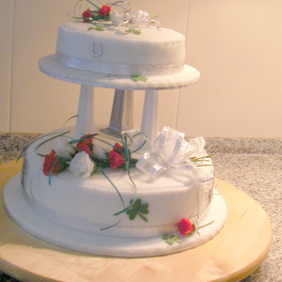 Silver Wedding Cake