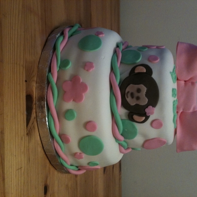Mod Monkey Girl Cake