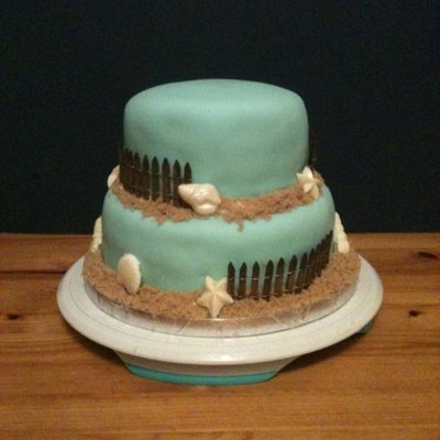 Beach Wedding Cake